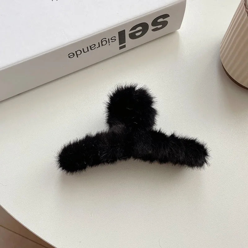 Plush Fluffy Hair Clip