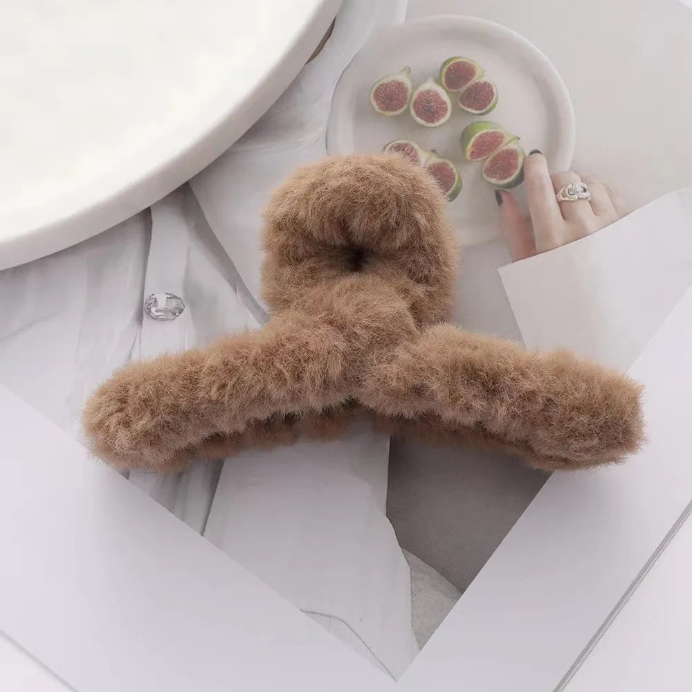 Plush Fluffy Hair Clip