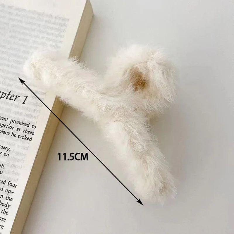 Plush Fluffy Hair Clip