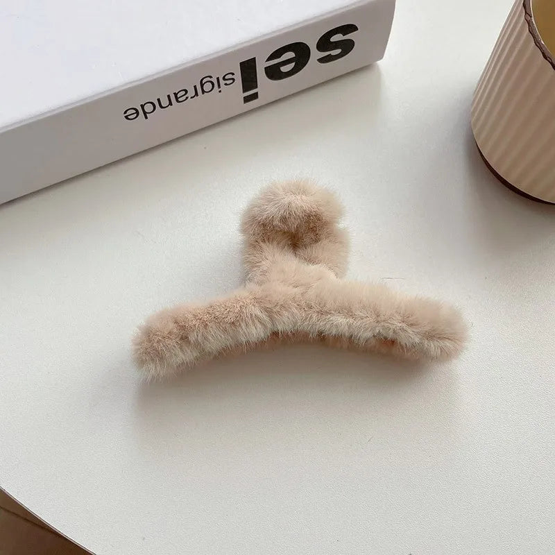 Plush Fluffy Hair Clip