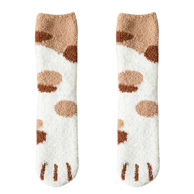 Cozy Cat Paw Socks