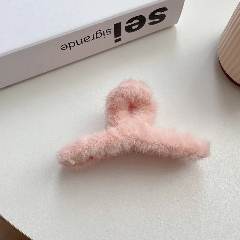 Plush Fluffy Hair Clip
