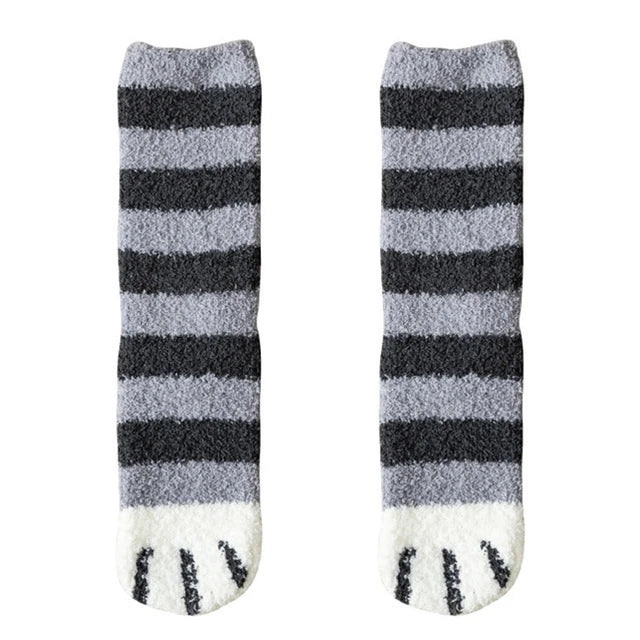 Cozy Cat Paw Socks