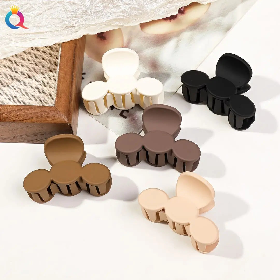 Floral Charm Hair Clip Set