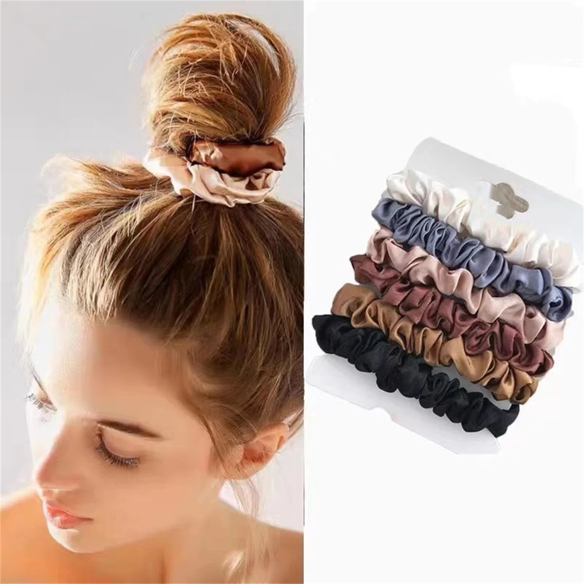 Lux Satin Hair Scrunchies