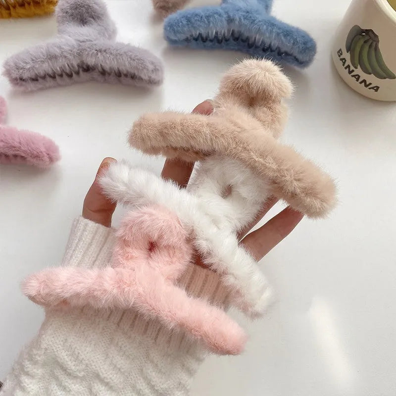 Plush Fluffy Hair Clip