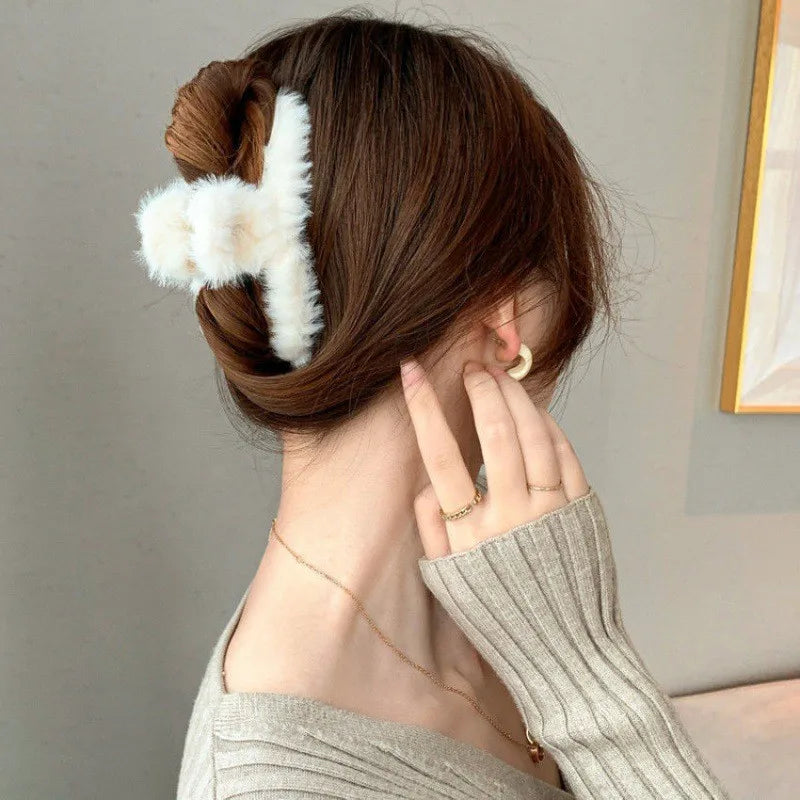 Plush Fluffy Hair Clip