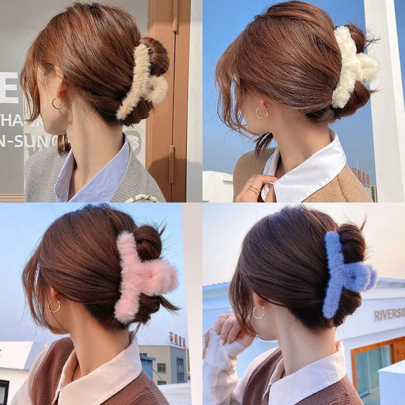 Plush Fluffy Hair Clip