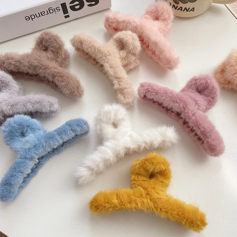 Plush Fluffy Hair Clip