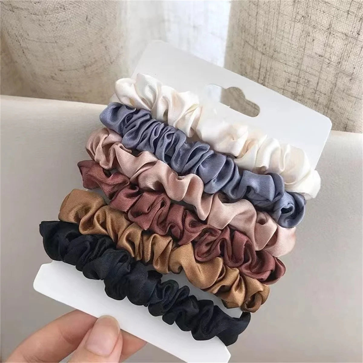 Lux Satin Hair Scrunchies