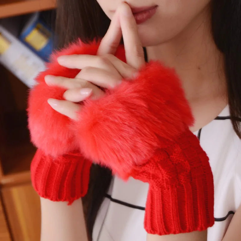 Cozy Knit Fingerless Gloves