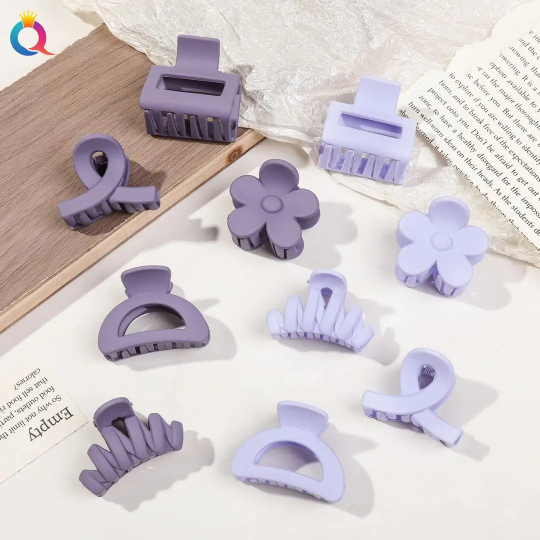 Floral Charm Hair Clip Set