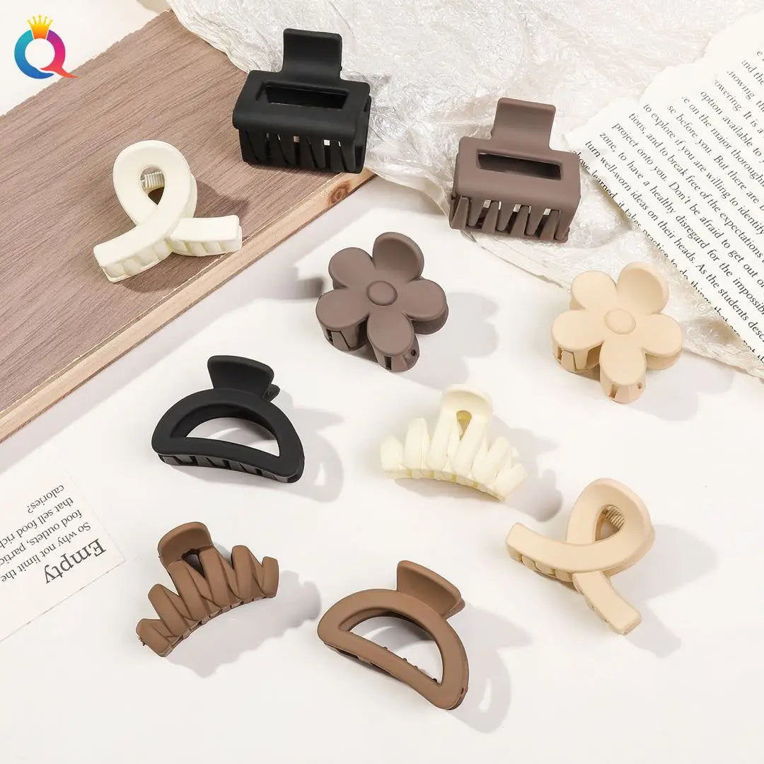 Floral Charm Hair Clip Set