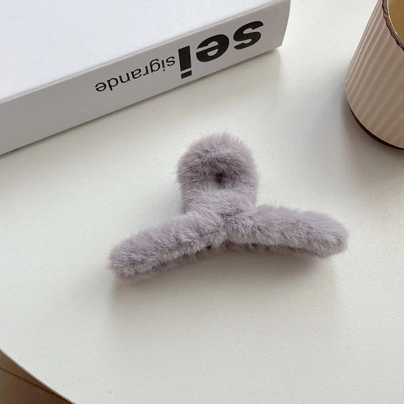 Plush Fluffy Hair Clip