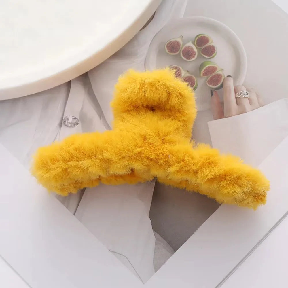 Plush Fluffy Hair Clip