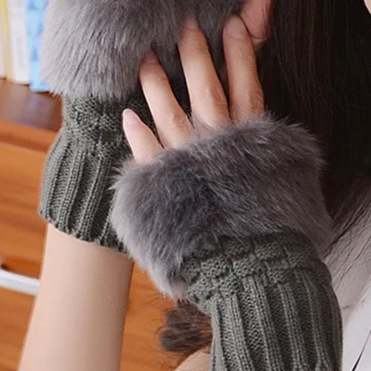 Cozy Knit Fingerless Gloves