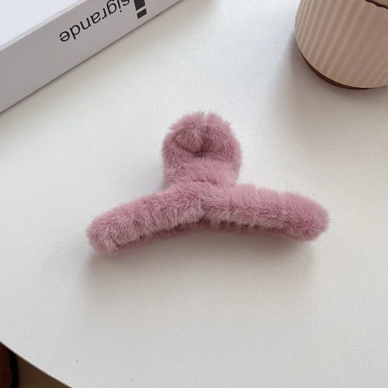 Plush Fluffy Hair Clip