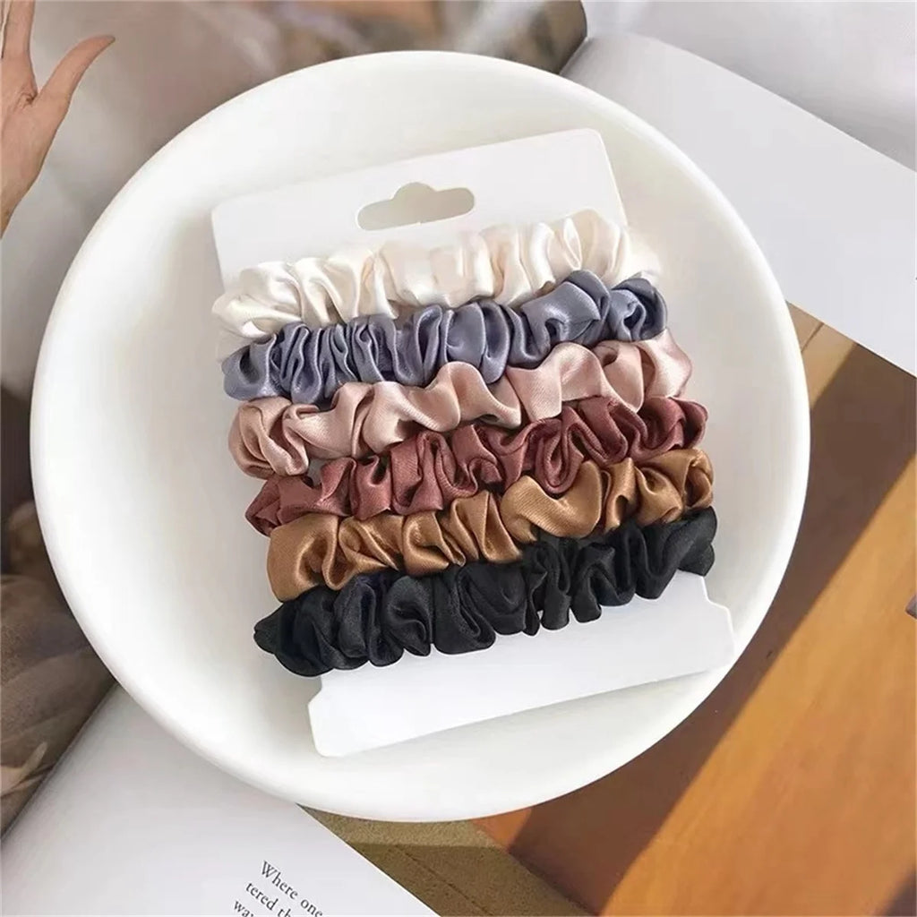 Lux Satin Hair Scrunchies