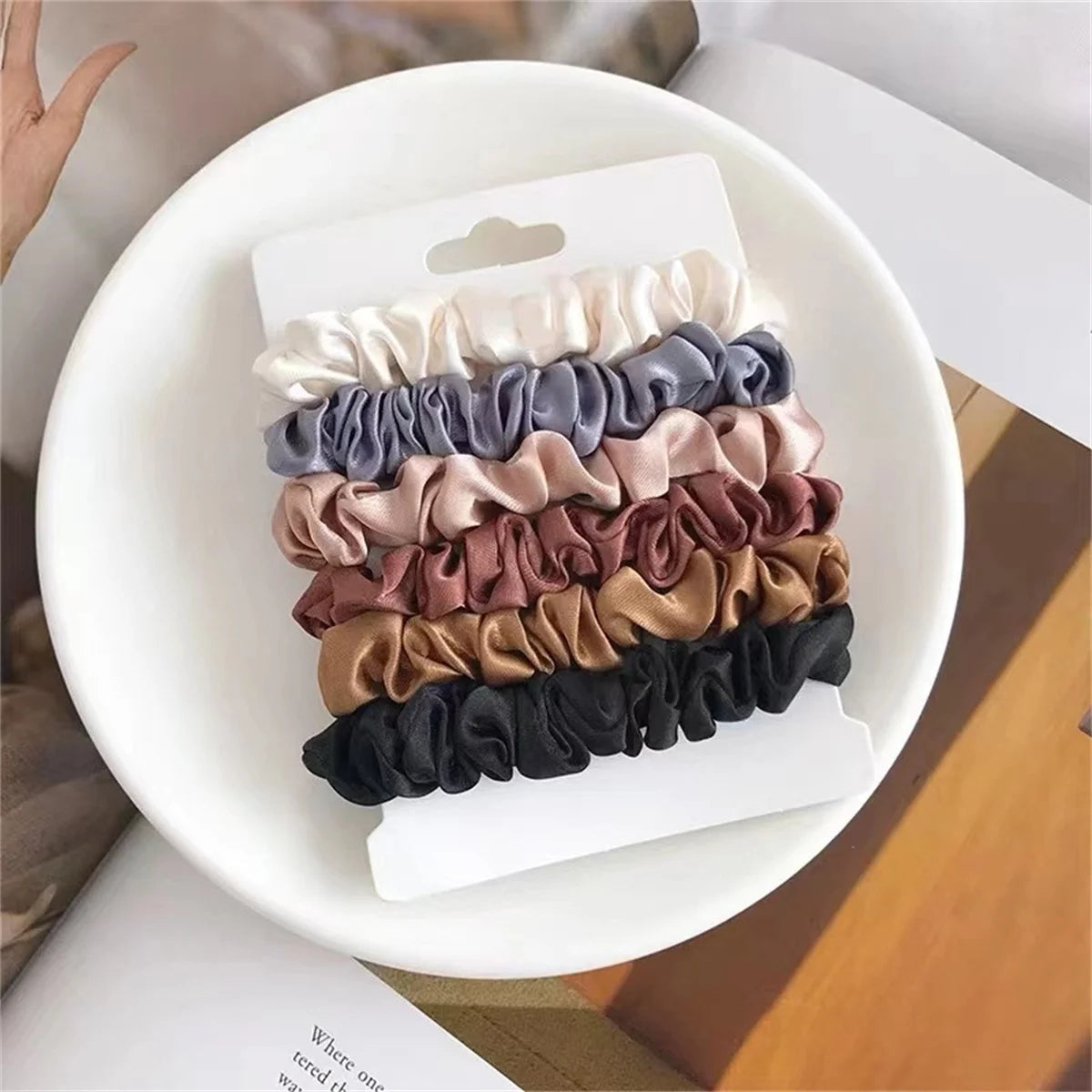 Lux Satin Hair Scrunchies