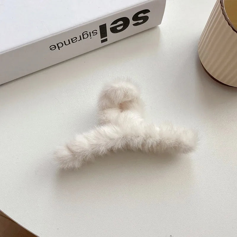 Plush Fluffy Hair Clip